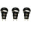 3X -Off Latching Waterproof 12mm Push Button  SPST 2A IP67, Black 2