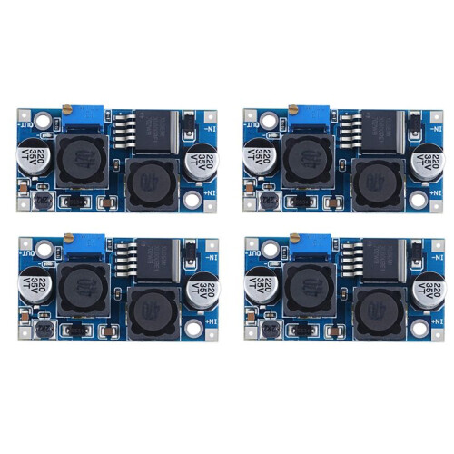 4Pcs Adjustable - Buck Boost Converter Automatic Wide Voltage Regulator XL6009 Voltage Module