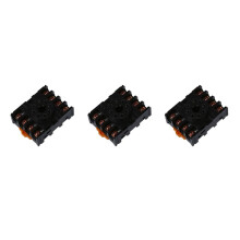 3X New 8 Round Pin 8-Pin PF083A Relay Base Socket
