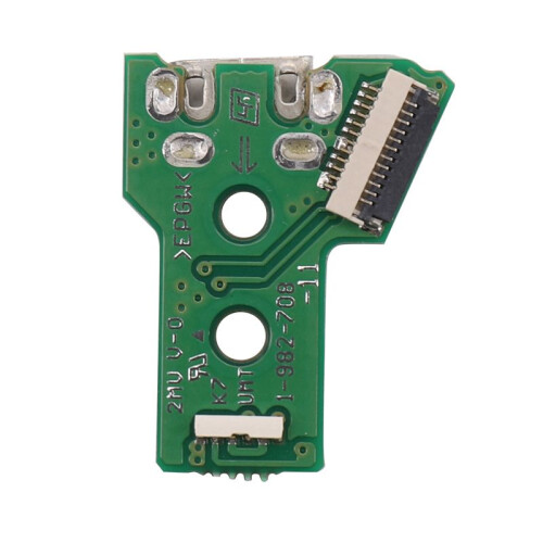 10X for  PS4 Controller USB Charging Port Socket Board JDS-055 5TH V5 12 Pin Cable 2