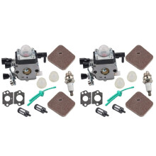 2X Le Carburateur HS45 FS38 Convient pour C1Q-S97 C1Q-S186 FS46 FS55 KM55 FS45 FS45C FS46C FS55C FS55R FS55RC Désherber