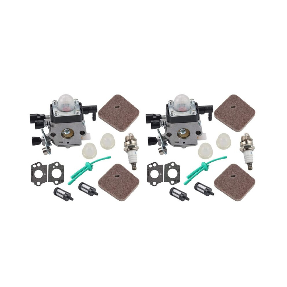 2X Hs45 Fs38 Carburetor Is Suitable For C1q-S97 C1q-S186 Fs46 Fs55 Km55 Fs45 Fs45c Fs46c Fs55c Fs55r Fs55rc Weeder 6031891331533