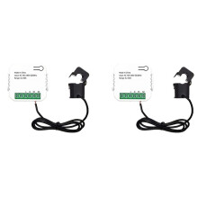 2X Tuya  Life WiFi  Meter 80A with Current Transformer Clamp KWh Power Monitor Electricity Statistics