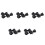 25Pcs SPST Black Button /Off Round Rocker  AC 6A/250V 10A/125V 1