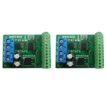 2X 8Ch Input/Output Digital TTL LvTTL CMOS RS485 IO Control Module Modbus Rtu Board for PLC Relay(with Terminal)