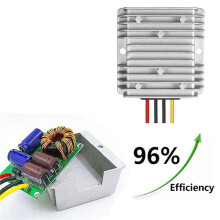 2X Automatic Buck Boost Converter 8V-40V to 13.8V 10A Step Down Voltage Regulator Waterproof Voltage Reducer