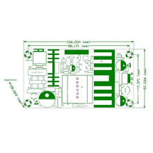 2X AC 110V 220V zu 24V 6A AC- Schalten Versorgung Platinen Modul Abwärtswandler Konverter 100W XK-2412-24 Versorgung
