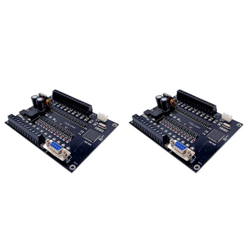 2X PLC Industrial Control Board FX1N-24MT Relay Module Delay Module