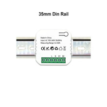 2X Tuya Life ZigBee Meter 80A with Current Transformer Clamp KWh Power Monitor Electricity Statistics