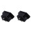 2X AC 250V 10A IEC 320 C13 Panel Mount Plug Connector Socket Black 1