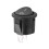 25 Pcs SPST Black Button /Off Round Rocker  AC 6A/125V 3A/250V 3