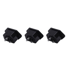 3X Ac Presa Connettore per Montaggio A Pannello 250V 10A Iec 320 C13 Nero