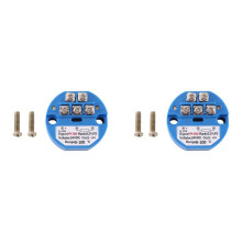 2X PT100 Type to 0-10V 0-100 Degree RTD Input 0-10 A Output DC24V Thermal Resistance Temperature Transmitter