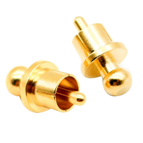 16Pcs Socket Cover Cap Gold Plated RCA Cap Plug Short-Circuit Socket Phono Connector Shielding RCA Shielding Plug 1
