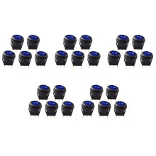 25 Pcs 12V 20A Waterproof Round /Off Rocker Car Auto Boat SPST