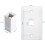 8-Pack 1-Port Ethernet Wall Plate,  Jack Wall Plate with RJ45  Female to Female Inline Coupler Insert 3