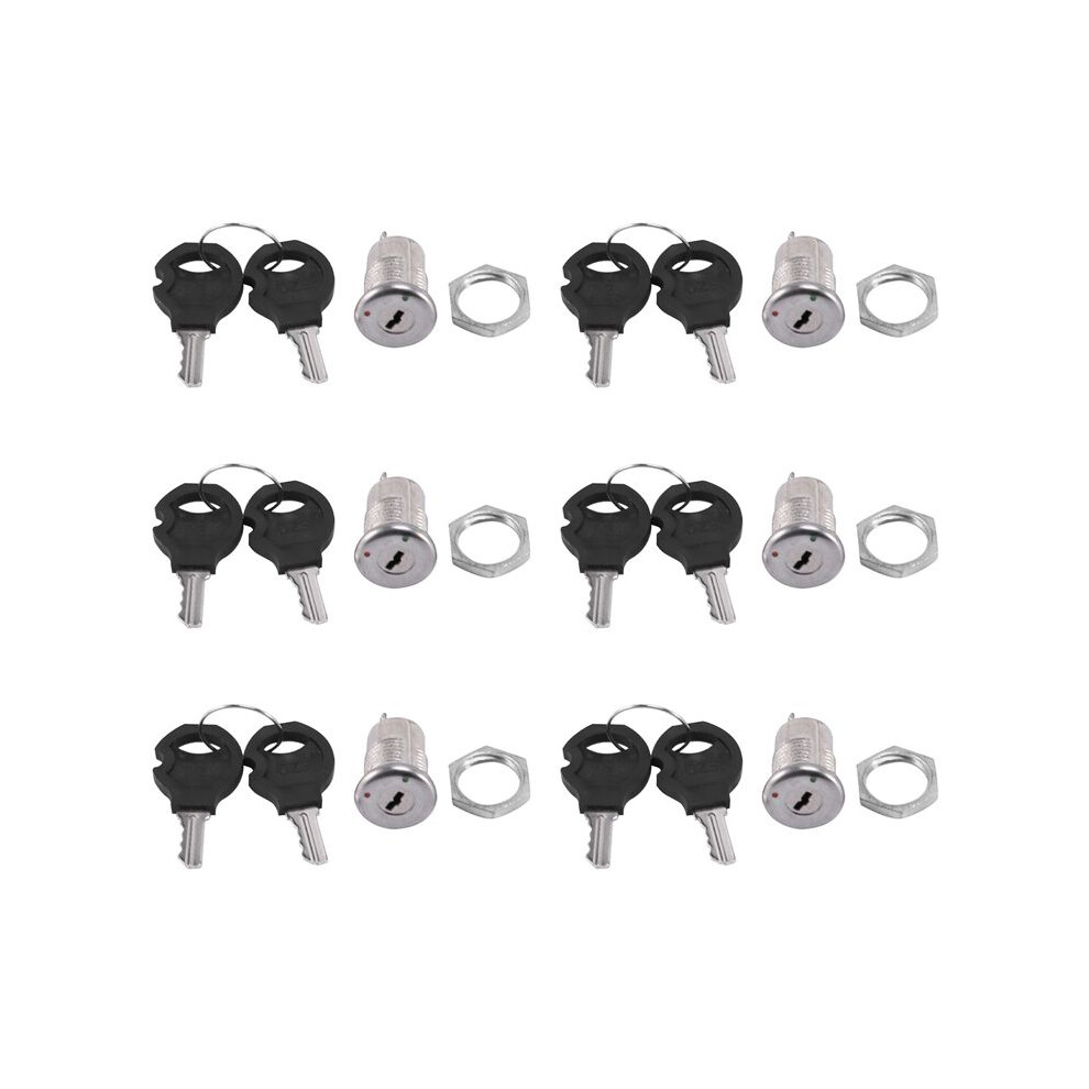 6X Off Two Terminals Keyswitch Keylock W Keys 4711190905292