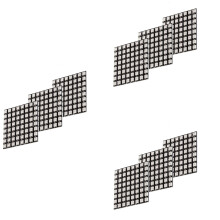 9 x U 64 LED Matrix Paneel CJMCU-8X8 Module Compatibel met voor en voor Raspberry Pi