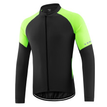 Men's Long Sleeve Zipper Bike Jersey, Lightweight, Reflective Strips, Multiple Colors