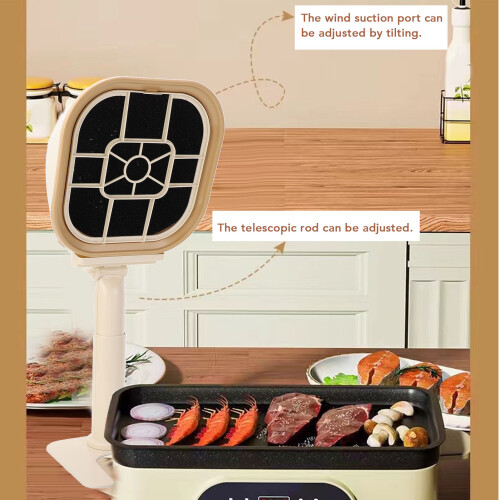 USB Powered Desktop Cooker Hood Quiet 3300RPM