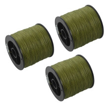 3pcs 500 M 30 LB 0.26mm Fishing Strength PE Braided 4 Strands Green