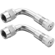 2X 90 Degree Angle Car Motorcycle Bike Tyre Valve Tube Extension Adapter