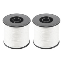 2pcs 500M 100LB 0.5mm Super Strong Braided Fishing PE 4 Strands Color:White