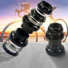 2pcs 22.2mm Bicycle Headset 1 Inch Fixed Gear Racing Bike Headset Bearing Fixed Gear Aluminium Alloy Headset,Silver