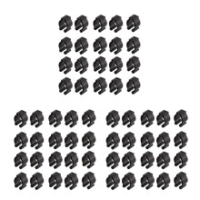 60 Pcs Fishing Pole Rod Holder Clips Black 16mm Inside Dia Fishing Rod Storage Clips