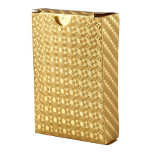 2Pc 24K Gold Playing Cards Plastic Poker Game Deck Foil Pokers Pack Magic Cards Waterproof Card