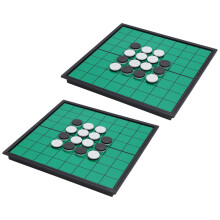 2X Magnetische Tragbare Falten Reversi Othello Board Schach Standard Bildungsheim Eltern Kinder Familien Spiel