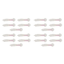 20Pcs Glow Luminous Silicone Squid Lures Soft Squid Skirt Bait Artificial Lure for Saltwater Fishing