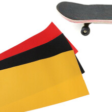 2X PVC Waterproof Skateboard Deck Sandpaper Grip Tape Griptape Skating Scooter Sticker 84X23CM-Black