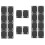 20X Riser Pad in gomma per skateboard 1/8 3mm 1