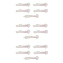 15Pcs Glow Luminous Silicone Squid Lures Soft Squid Skirt Bait Artificial Lure for Saltwater Fishing