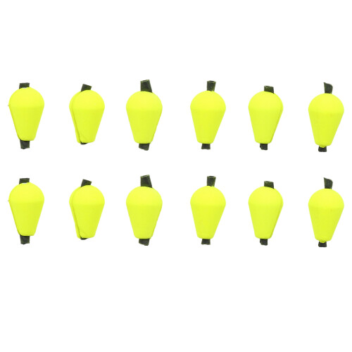 12Pcs Fly Fishing Float Strike Indicators Foam Yellow 1