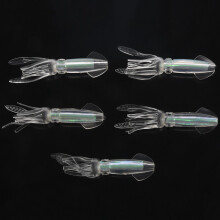 15Pcs Glow Luminous Silicone Squid Lures Soft Squid Skirt Bait Artificial Lure for Saltwater Fishing