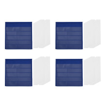4X Tabletop Desktop Pocket Chart Tischplatte mit 80-Facher Prämie zum TrockenlöSchen, Desktop Tabletop Teaching Pocket Chart, Beidseitig und