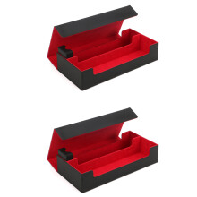 2X Karte Deck Boxes Hält 550+ Deck Box Commander für Karte Storage Box Magnetischer Handel Karte Schutz Box