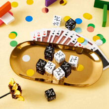 96 Pieces 16mm Dice Counters Token Dice Loyalty Dice D6 Dice Square for ,CCG,Card Gaming