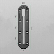 3X Kayak Slide Track Rails Bracket DIY Accessories Fishing Rod Holder Mounting Base Rack Compatible RAM