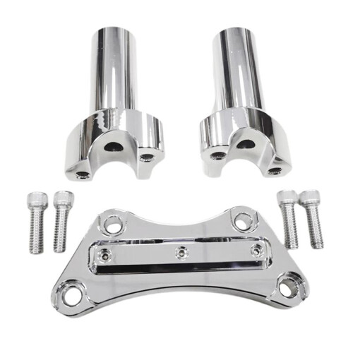 Braçadeira Superior de Riser de Guiador Reto de 3,5 Polegadas para  1 Polegada Bar Dyna Sportster Softail