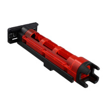 Fishing Box Rod Stand Fishing Box Rod Holder Adjustable Portable Snap Suit Red