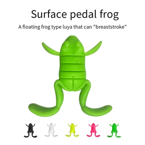 Ein Weicher Froschköder, ein Kicking Frog Lure Köder, Geeignet für Alle Arten Von Fleischfressenden Fischen, Weicher Köder 1
