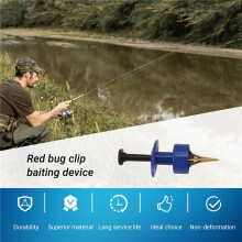Worm Clip Baiter Worm Baiter Levend Aas Bundler Vistuig Visbenodigdheden (Willekeurige Kleuren)