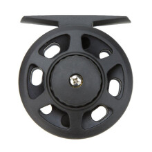 2X Plastic Fly Reel River Fishing Fly Fishing Stream Left / Right Exchange Possible (Reel Diameter 42 mm)