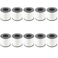 10X. 500M 100LB 0.5mm Super Strong Braided Fishing PE 4 Strands Color:White