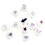 100 Pack 16MM Blank White Dice Set Acrylic Rounded D6 Dice Cubes for Game,Party,Fun,DIY Sticker and Math Teaching 2