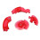 2X 3D Crystal Puzzle - Red- 2