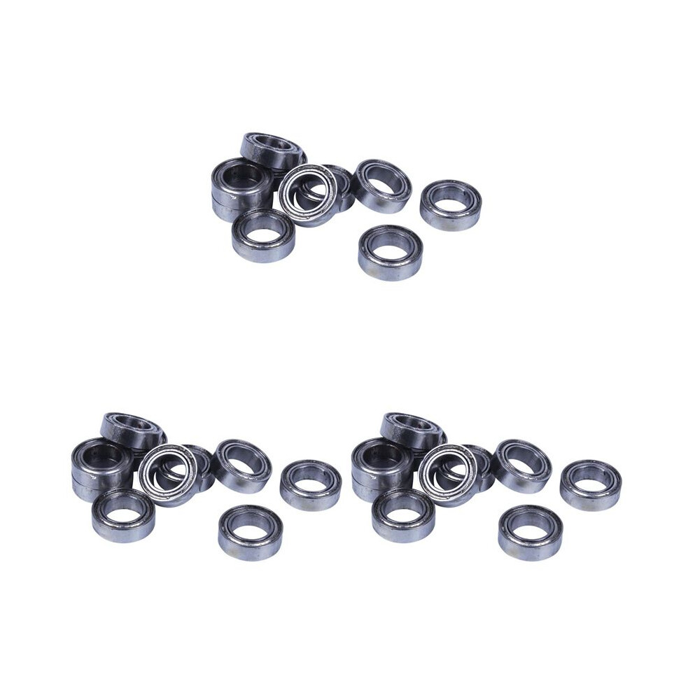 30Pcs Miniature Sealed Metal Shielded Metric Radial Bearing Model Mr106-Zz 6X10x3mm Silver 4713120606927